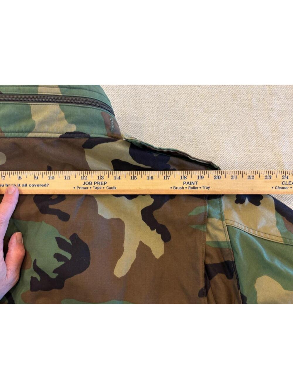 Vtg 1999 M-65 Field Jacket US Military Woodland Camo Large Regular Golden Mfg Co - Picture 5 of 12